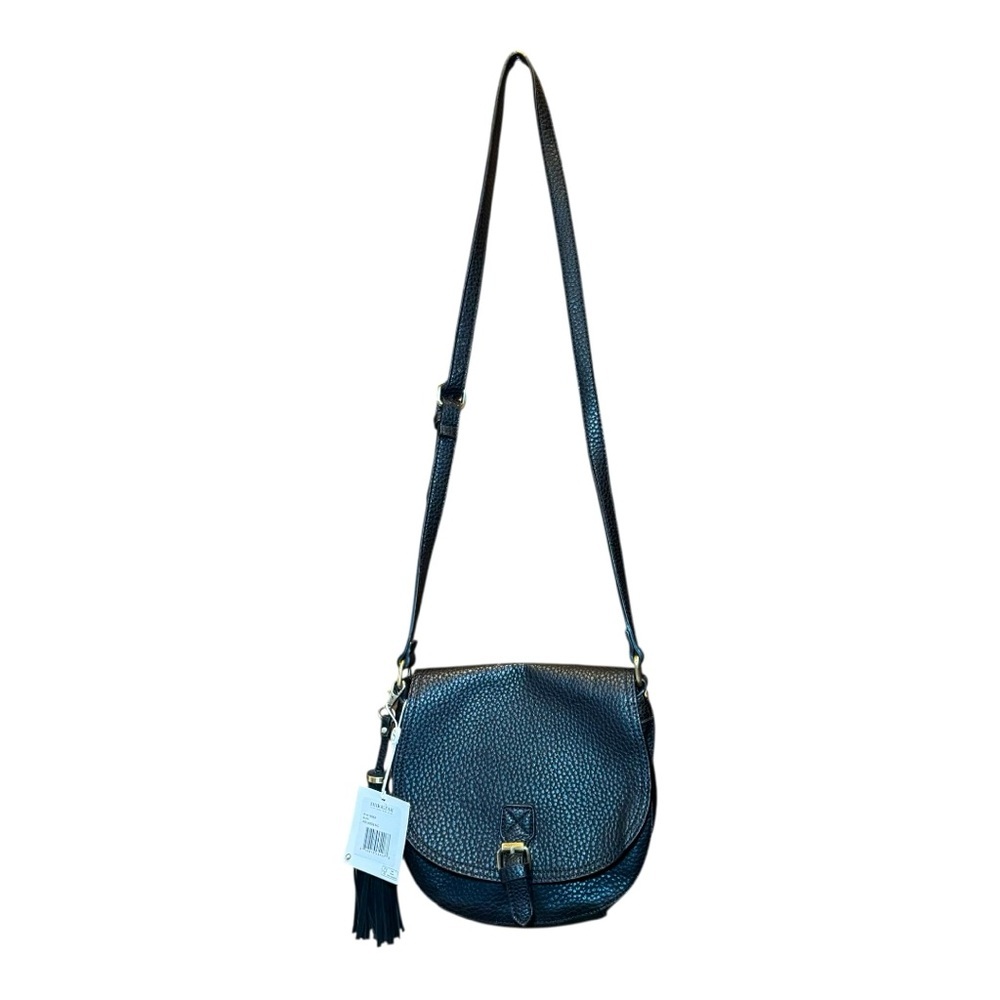 SHIRALEAH Black Avis Saddle Crossbody Bag NWT